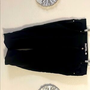 Black Pastel Logo Pants